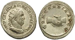 Balbinus (238), Antoninianus, Rome, April - ... 