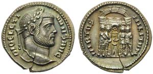 Diocletian (284-305), Argenteus, Siscia, ca. ... 