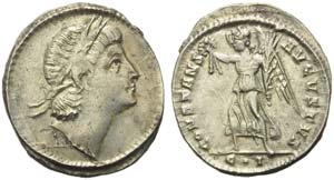 Constans (337-350), Siliqua, Constantinople, ... 