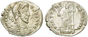 Eugenius (Usuper, 392-394), Siliqua, ... 