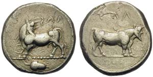 Bruttium, Laos, Stater, ca. 480-460 BC; AR ... 