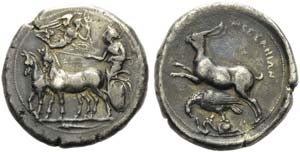 Sicily, Messana, Tetradrachm, ca. 425-396 ... 
