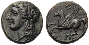 Sicily, Syracuse, Bronze under Timoleon and ... 