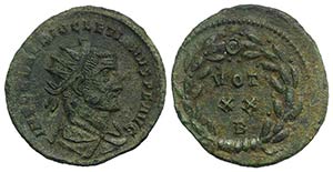 Diocletian (284-305). Radiate (21mm, 3.02g, ... 