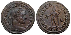 Diocletian (286-305). Æ Follis (29mm, ... 