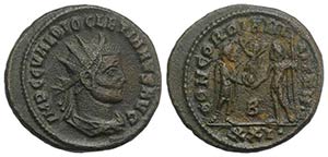 Diocletian (284-305). Æ Radiate (22mm, ... 