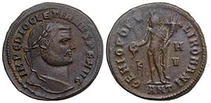 Diocletian (284-305). Æ Follis (276mm, ... 
