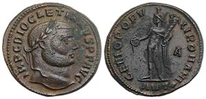 Diocletian (286-305). Æ Follis (26mm, ... 