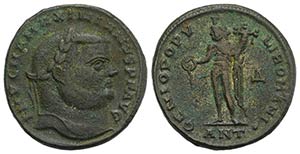 Maximianus (Second reign, 308-310). Æ ... 