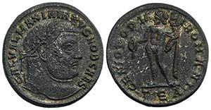 Galerius (Caesar, 293-305). Æ Follis (27mm, ... 