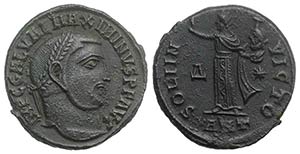 Maximinus II (310-313). Æ Follis (21mm, ... 