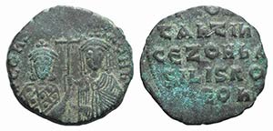Constantine VII and Zoe (913-959). Æ 40 ... 