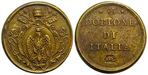 Italy, Coin Weight (30mm, 13.03g). DOBLONE ... 