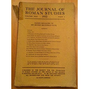 AA.VV. The Journal of Roman Studies Volume ... 