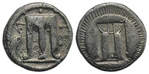 Bruttium, Kroton, c. 480-430 BC. AR Drachm ... 