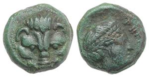Bruttium, Rhegion, c. 350-270 BC. Æ ... 
