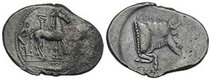 Sicily, Gela, c. 465-450 BC. AR Tetradrachm ... 