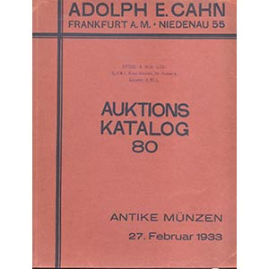 CAHN ADOLPH – Frankfurt a.M.  27-2-1933. ... 