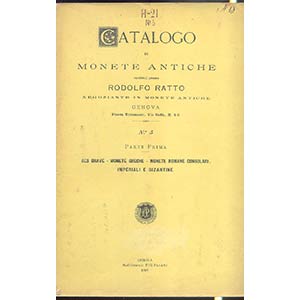 RATTO RODOLFO –Genova 1898 N° 5 parte I. ... 