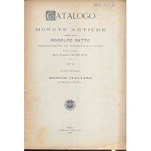 RATTO RODOLFO – Genova 1898 N° 5 parte ... 