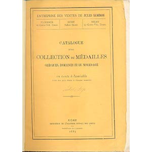 SAMBON JULES – Roma 1885. Catalogues a ... 