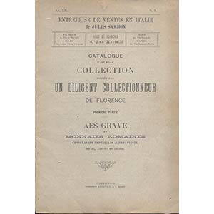 SAMBON JULES – Firenze 1889. Catalogue a ... 