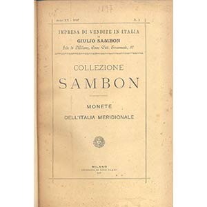 SAMBON GIULIO – Milano 5-4-1897. ... 