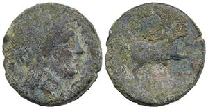 Northern Apulia, Salapia, c. 225-210 BC. Æ ... 