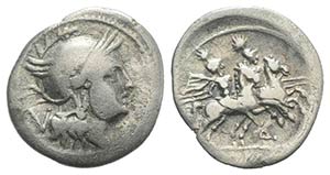 Q series, Apulia(?), 211-210 BC. AR ... 
