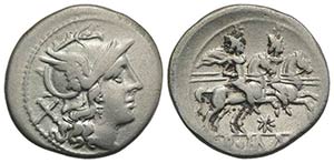 Star series, Rome, 206-195 BC. AR Denarius ... 