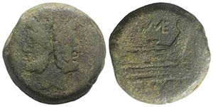 Caecilius Metellus, Rome, 194-190 BC. Æ As ... 