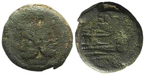 L. Plautius Hypsaeus, Rome, 194-190 BC. Æ ... 