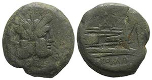 VAL series(?), Rome, c. 169-158 BC. Æ As ... 