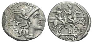 L. Julius, Rome, 141 BC. AR Denarius ... 