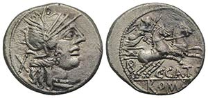 C. Porcius Cato, Rome, 123 BC. AR Denarius ... 