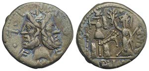 M. Furius L.f. Philus, Rome, 120 BC. AR ... 