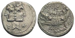 C. Fonteius, Rome, 114-113 BC. AR Denarius ... 