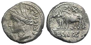 L. Cassius Caecianus, Rome, 102 BC. AR ... 