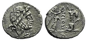T. Cloulius, Rome, 98 BC. AR Quinarius ... 