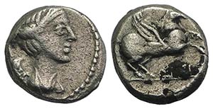 Q. Titius, Rome, 90 BC. AR Quinarius (11mm, ... 