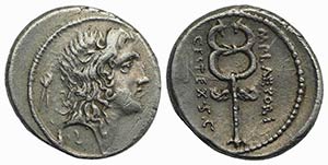 M. Plaetorius M.f. Cestianus, Rome, 69 BC. ... 