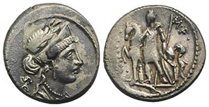P. Licinius Crassus M.f., Rome, 55 BC. AR ... 