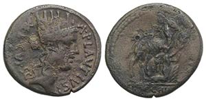 A. Plautius, Rome, 55 BC. Plated Denarius ... 
