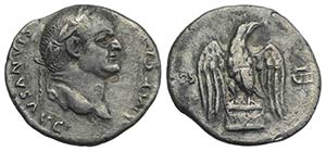 Vespasian (69-79). AR Denarius (16mm, 2.95g, ... 
