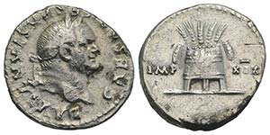 Vespasian (69-79). AR Denarius (17mm, 2.94g, ... 