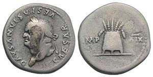 Vespasian (69-79). AR Denarius (17mm, 2.68g, ... 