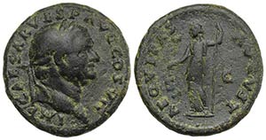 Vespasian (69-79). Æ As (27mm, 10.89g, 6h). ... 