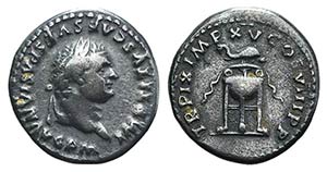 Titus (79-81). AR Denarius (18mm, 3.26g, ... 