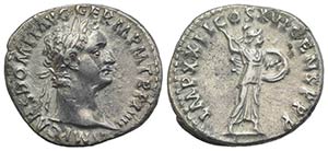 Domitian (81-96). AR Denarius (19mm, 3.22g, ... 