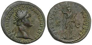 Domitian (81-96). Æ Dupondius (29mm, ... 
